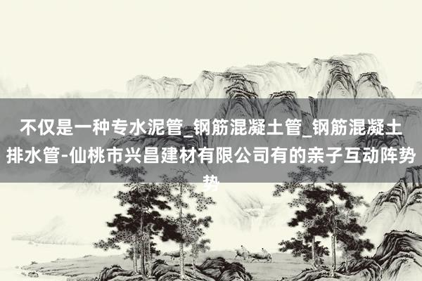 不仅是一种专水泥管_钢筋混凝土管_钢筋混凝土排水管-仙桃市兴昌建材有限公司有的亲子互动阵势